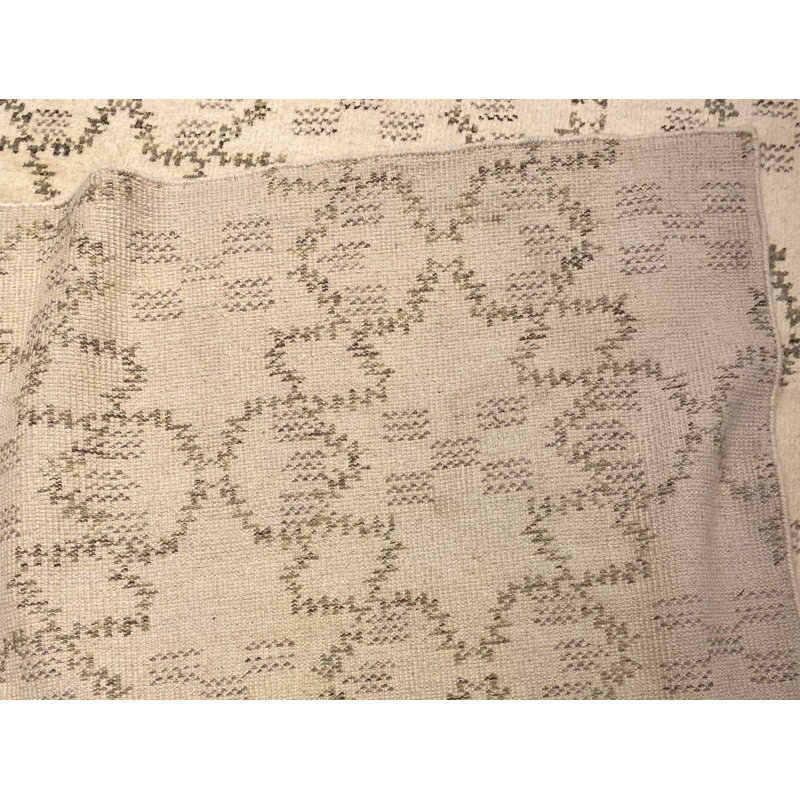 Tapis moderne ivoire / vert / gris 9 pi x 12 pi Modern