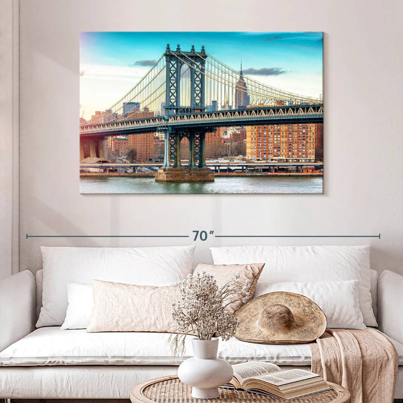 Lilie Manhattan Bridge, couleur, H 32 po x l 48 po