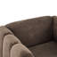 Fauteuil Maravilla moderne rembourré avec silhouette massive, surpiqûres en canal et rembourrage moelleux-136925376