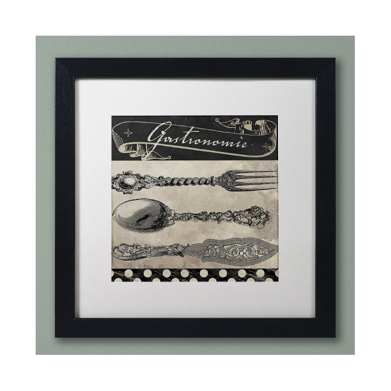 «Bistro Parisienne II» par Jadaya, impression encadrée, Noir, H 16 po x l 16 po x P 0,5 po, Cadre noir