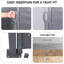 Auvent d'intimité rétractable 138 po x 71 po, gris, imperméable, pour les porches 138 po x 71 po-1348708913