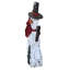 Bonhomme de neige en bois avec écharpe