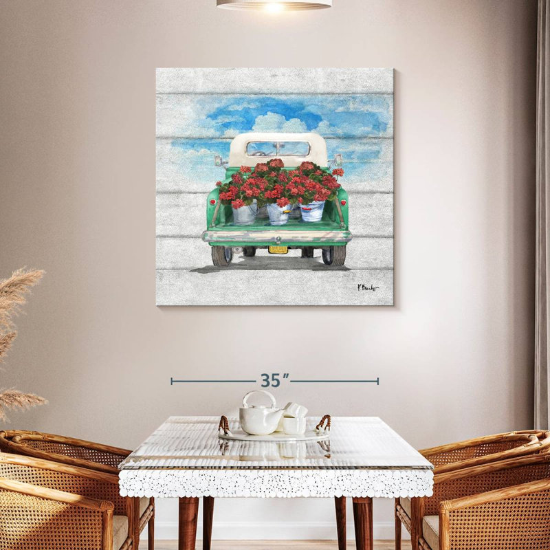 Camion à fleurs Mehar II, H 39 po x l 39 po