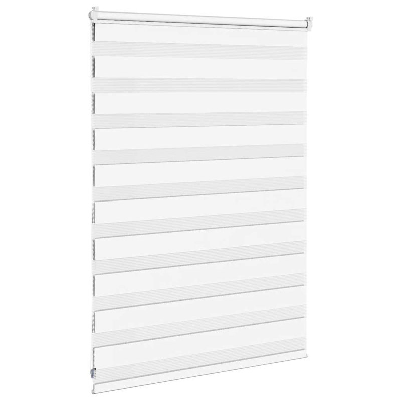 George Oliver Zebra Blind Polyester, 95cmW x 100cmL, White