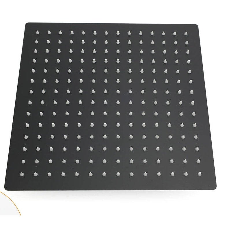 Rain Shower Head, Matte Black