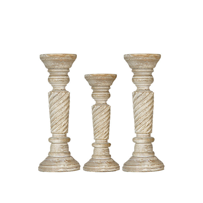 Pilier en bois 15 po, 6"/9"/12"/15", 4, Noyer_1