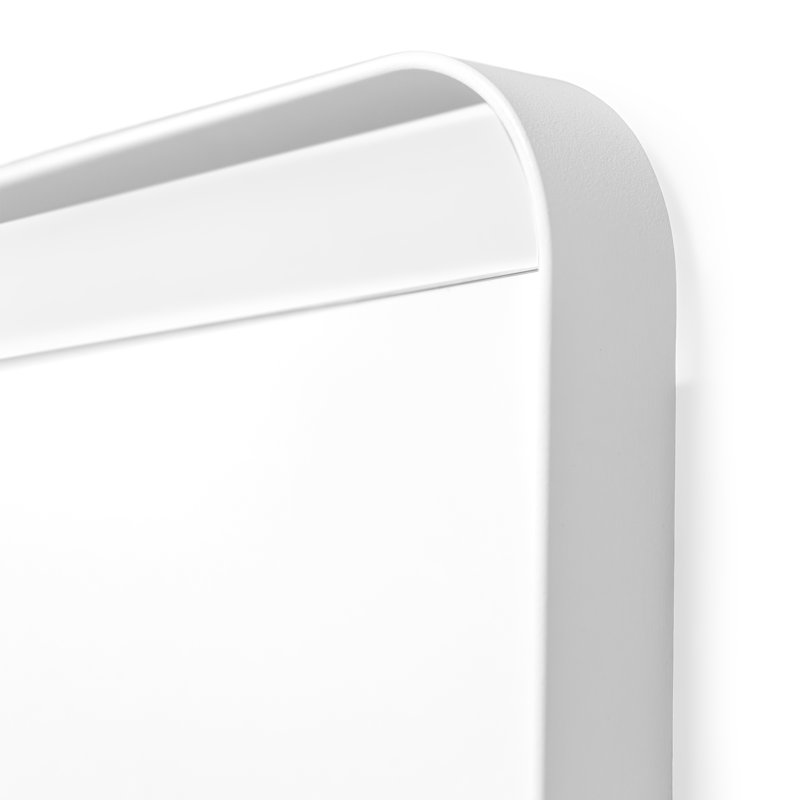 Rex Metal Rectangle Wall Mirror, 175cm H x 46cm W, White
