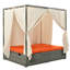Adjustable Sun Bed With Curtain-129914206
