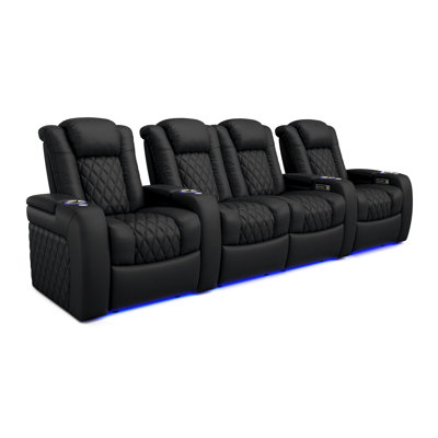Rangée de 4 causeuses à chaleur flottante zéro chaleur et massage onyx Tuscany Luxury