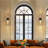 2-Light 22.4"H Modern Black Gold Cylinder Wall Sconce Bath Vanity Light