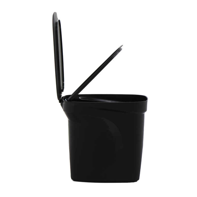 Poubelle en plastique avec pédale de marche de la trépiede de la collection en plastique moulé par injection, doublure de couvercle et tige d'acier