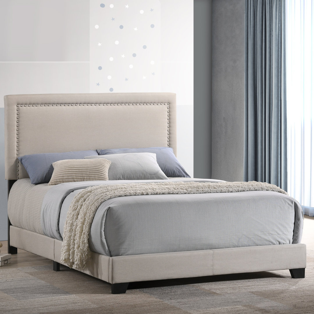 Menara Upholstered Low Profile Standard Bed Alwyn Home 