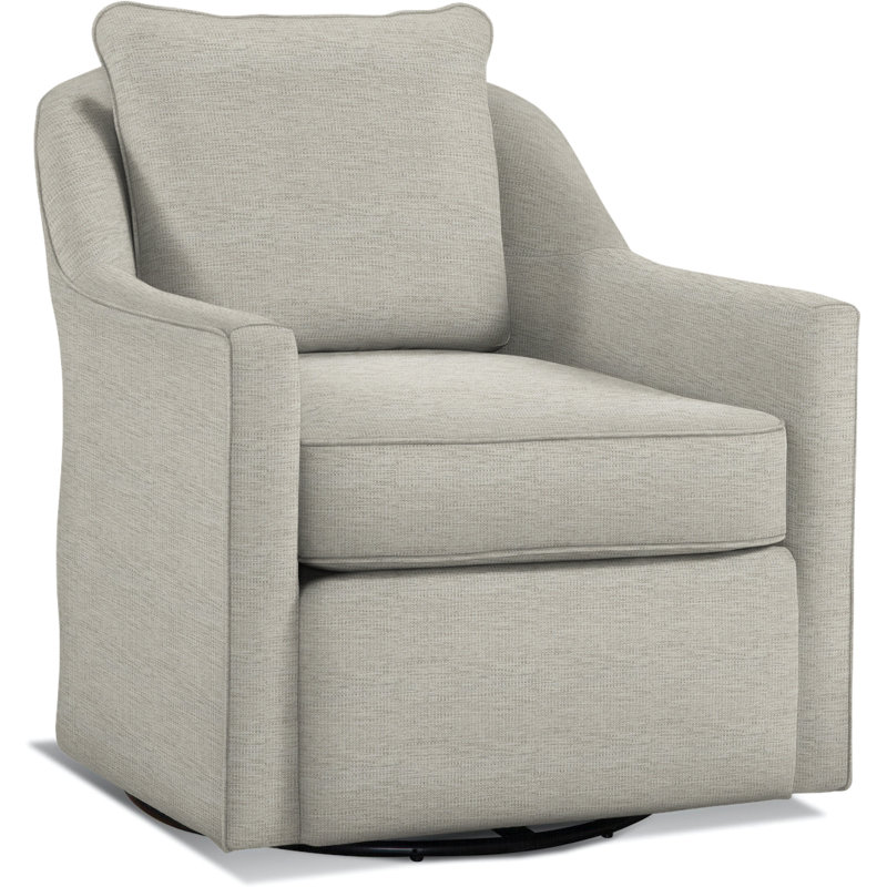 Leighton Upholstered Swivel Armchair, Basic Beige 100% Polyester