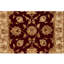 Tapis marron / beige en laine noué à la main de conception unique 3 pi x 5 pi