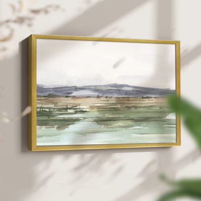 Serene Mountain View I -Framed Print - Restickable