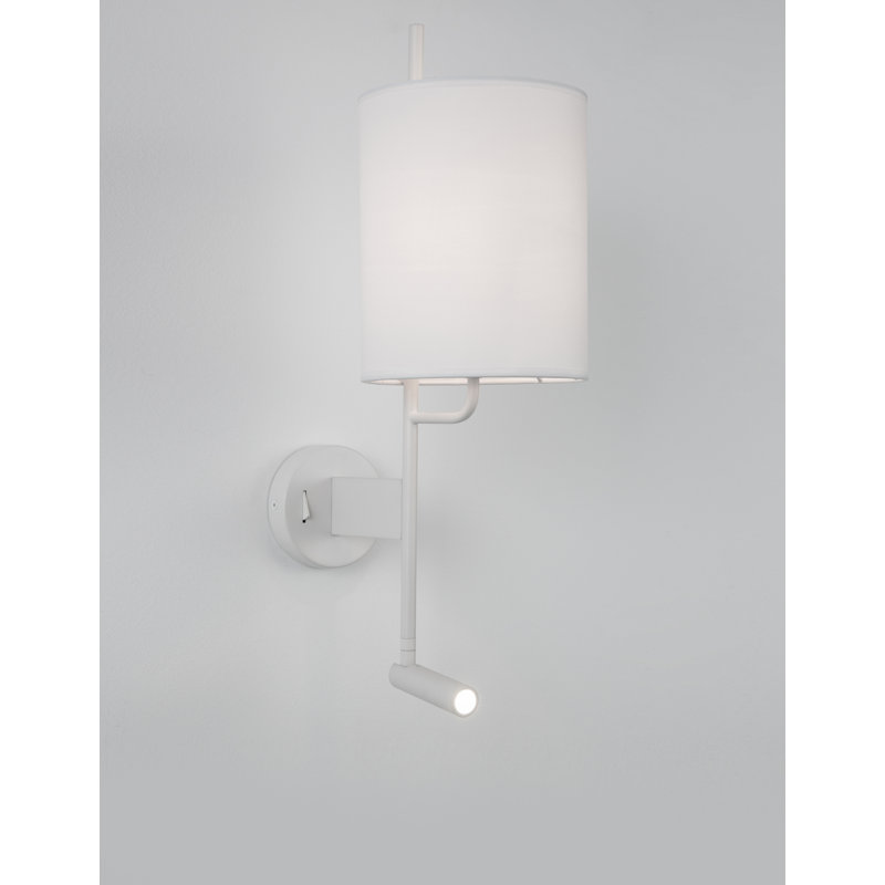  2-Light LED Wallchiere, White