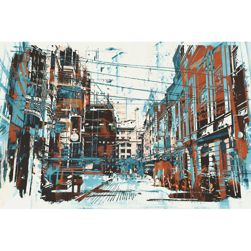 Grunge Texture by Grandfailure - Wrapped Canvas Print, 81cm H x 122cm W x 3.8cm D