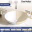 DeerValley 415 x 340 x 150mm White Ceramic Oval Countertop Basin Bathroom Sink
