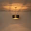 Rustic 4-Light Double-Tier Drum Chandelier