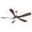 52 Inch Ceiling Fan with Light and Remote Control, 6-Speed Quiet Reversible Motor, 3 Color Temperature