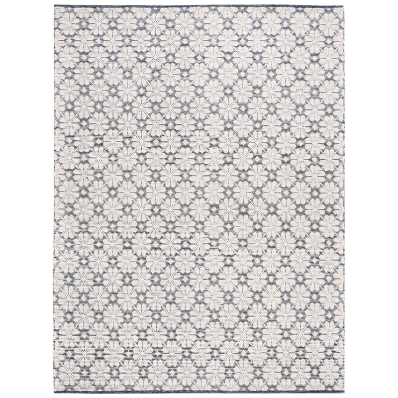 Vermont Hand Woven Wool Geometric Rug, Rectangle 8' x 10'