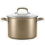 Circulon Premier Professional Hard Anodized Nonstick Cookware Induction Pots And Pans Set, 10 Piece, Bronze