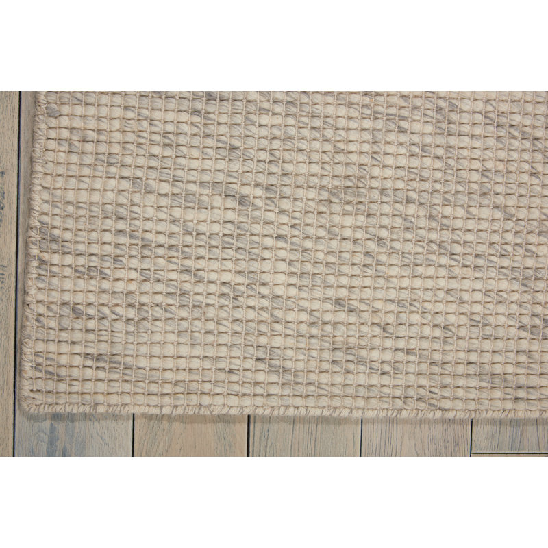 Lowland Solid Colour Wool Hand Woven Area Rug, Rectangle 236 x 297cm