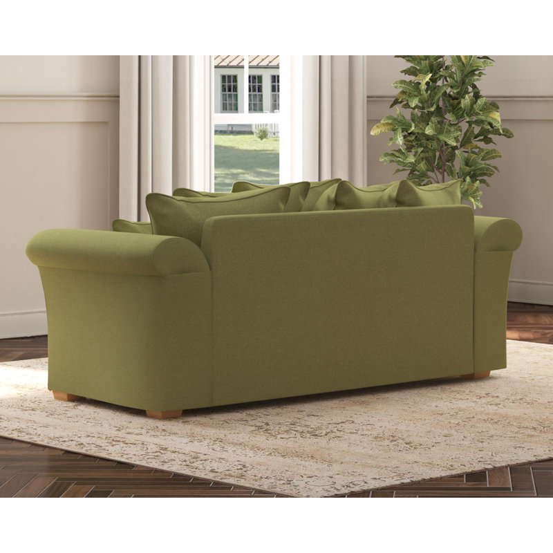 Castleacre Three Seater, Scatter Back, Olive