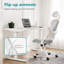 Chaise de bureau, fauteuil pivotant confortable à haut dossier, roulettes, appui-tête réglable, soutien lombaire confortable