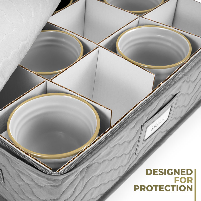 Rangement pour verres à pied, Gris