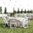 David Kids Resin Folding Event Chair with White Vinyl Padded Seat