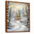 Toile avec cadre flottant brun
