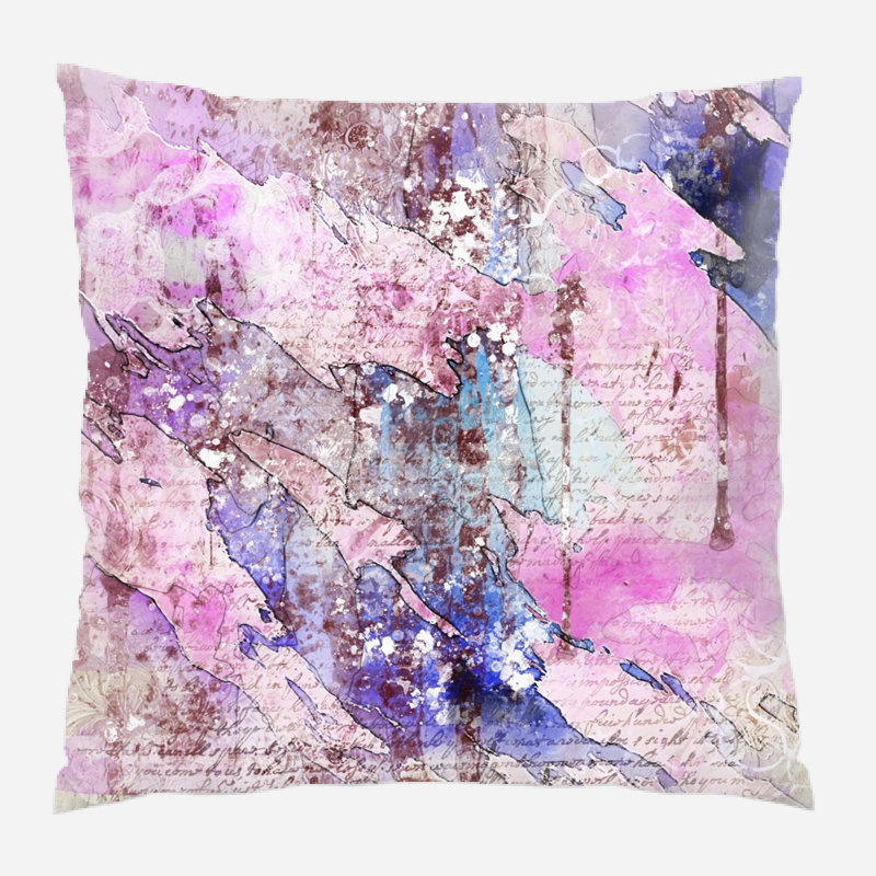 Outdoor Reversible Throw Pillow, Microsuede, Indoor