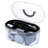 Oval Clear Storage Basket with Black Tray