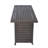 57 In Propane Fire Pit Table,50000BTU, Retangular Outdoor Gas Fire Pit Table,Firepit Table With Lid & Wind Guard,ETL Certification,For Garden Backyard Deck Patio Camping Party-671973849