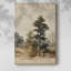 Paysage rétro X - galerie Cavas enveloppé-857900619