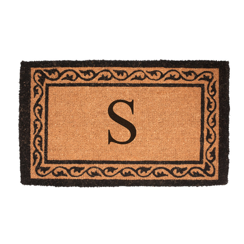 Paillasson Monogram, 2 pi 6 po x 4 pi, S