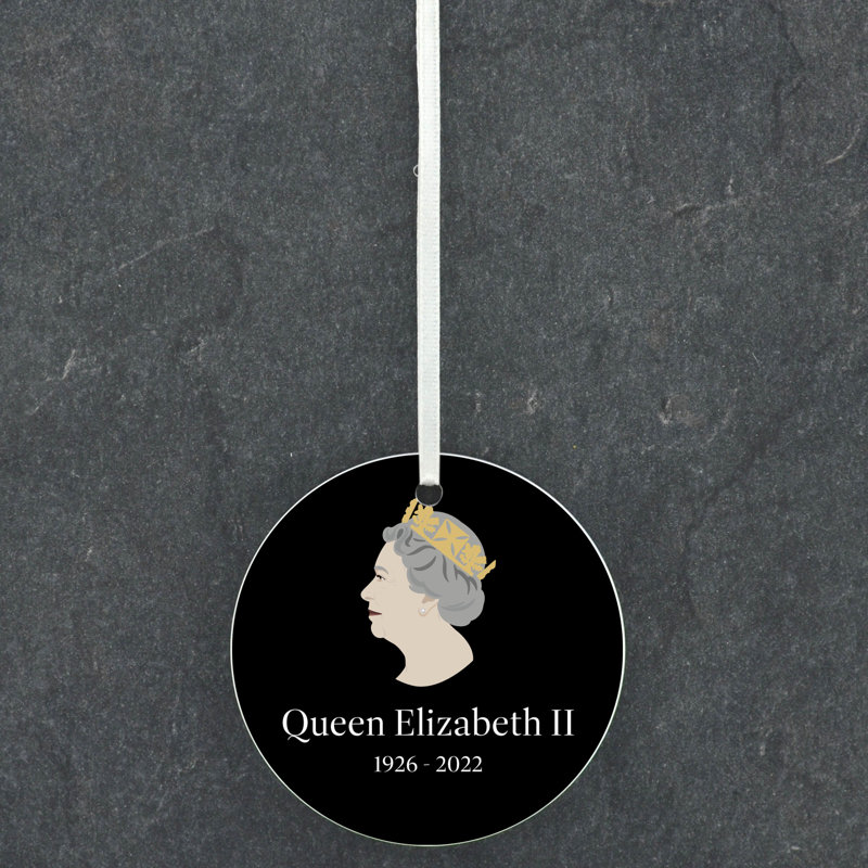 Queen Mature Circle Shaped Ceramic Ornament