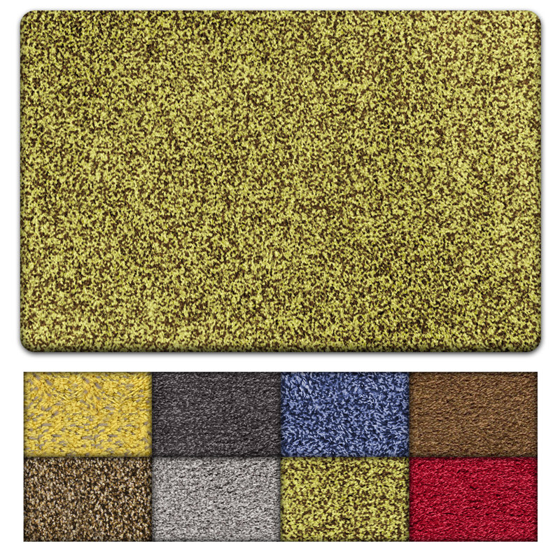 Red Polyester Non-Slip Outdoor Doormat 24" x 36"