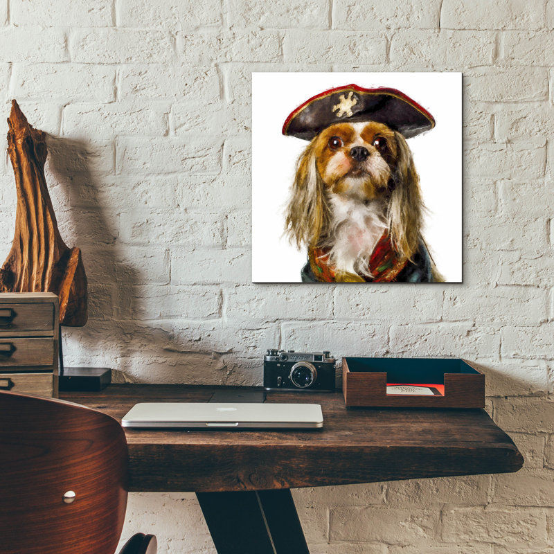  «Fluffy» par Sean Parnell, art mural en verre acrylique, 12 po x 12 po