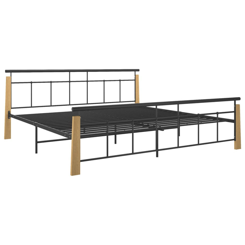 Jarman Metal Bed, 200 x 200cm, Natural