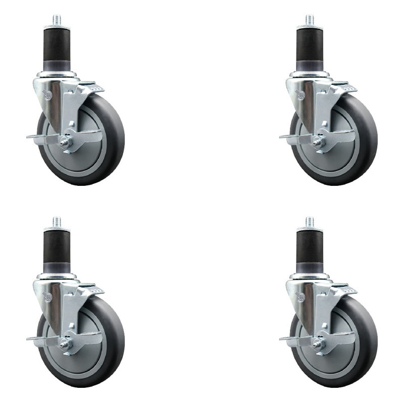 Ensemble de roulettes extensibles en caoutchouc Thermoplastic