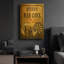 «Man Cave Personalized Beer» par Jean Plout, art mural en métal doré, 16 po x 24 po-45907359