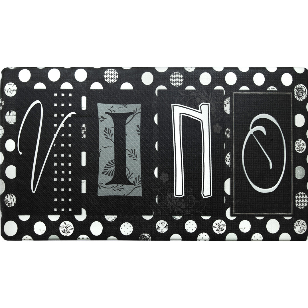 Faron Synthetic Water Resistant Anti-Fatigue Non-Skid Kitchen Mat Fleur De Lis Living