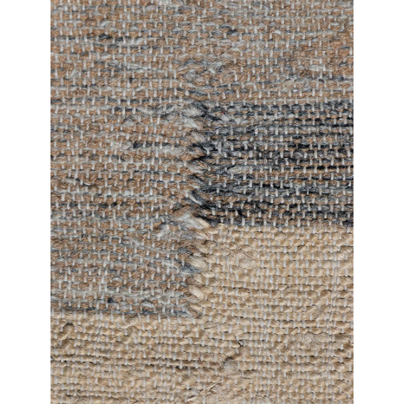 Aquila Abstract Area Rug in Natural/Gray/Ivory, Rectangle 10' x 14'