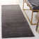 Thendara Hand Loomed Wool/Cotton Solid Color Rug in Charcoal