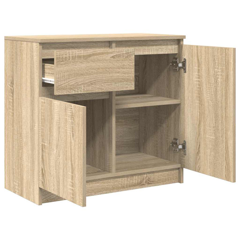 Sideboard With Drawer 71X35x65 Cm Engineered Wood, Sonoma Oak