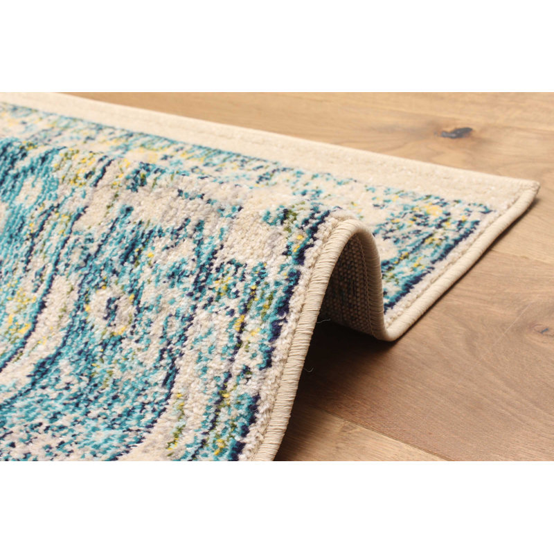 Daria Blue Rug 5'0" x 8'0", Rectangle 5' x 8'