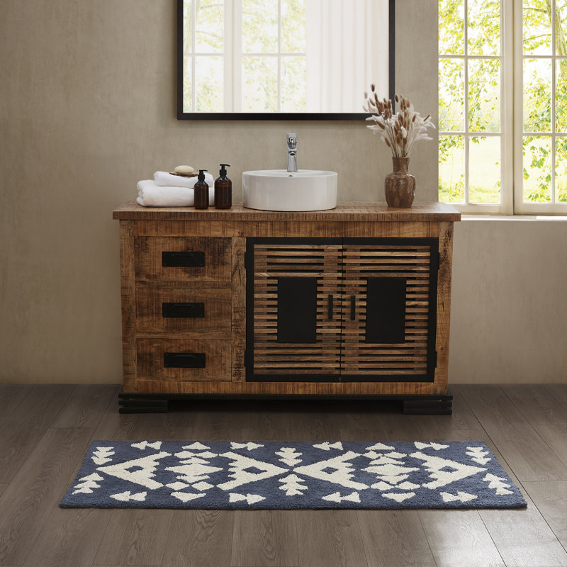 Pendleton Diamond Peak Bath Rug 24X60, 60" L x 24" W