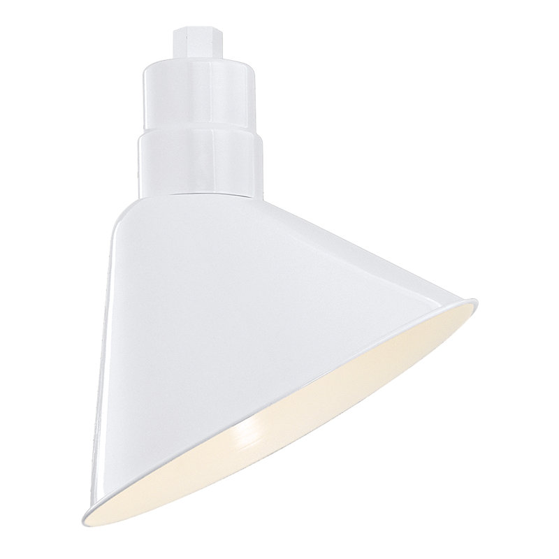 Abat-jour mural en métal empire (vis) Fitzhugh, Blanc, H 10,5 po x l 12 po x P 12 po